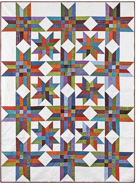 2024 Scott Flanagan-Falling Stars Falling Stars Quilt Pattern, Woolies Flannel Quilt Patterns, Flannel Quilt Patterns, Quilts Designs, Gift Bag Organization, Stars Quilt Pattern, Quilting Digest, Fall Quilt, Quilt Tips