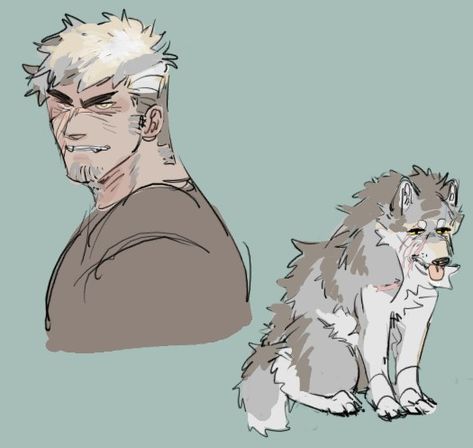 Werewolf Drawing Character Design, Buff Man Character Design, Werewolf Oc Character Design, Werewolf Art Character Design Male, Werewolf Oc Male Human, Werewolf Human Form, Jock Character Design, Werewolf Character Design Male, Werewolf Art Male