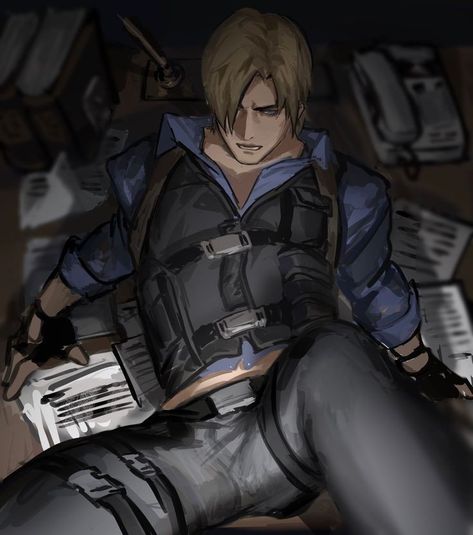 Leon Scott Kennedy | Video Game: Resident Evil Person Bending Over Reference, Billy Coen, Leon Resident Evil, Albert Wesker, Leon Scott, Resident Evil Collection, Resident Evil Game, Resident Evil Leon, Sanya