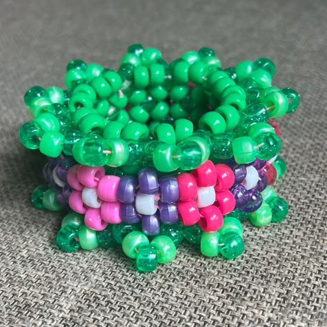 Gorgeous Beaded Bracelet Ideas for Every Occasion Flower Cuff Kandi, Small Kandi Cuff, Kandi Bracelets Ideas Cuffs, Flower Kandi Cuff, Kandi Cuff Patterns With Numbers, X Base Cuff, Rotating Kandi Cuff, Scene Bracelets, Beaded Bracelet Ideas