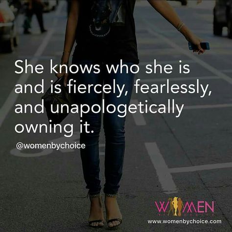 #Quote #womenbychoice #knows #fiercely #fearlessly #unapologetically #owning #BeBlessed Quotes Fearless, Fierce Quotes, Fearless Quotes, No Ordinary Girl, Feminine Quotes, Fierce Women, Boss Babe Quotes, Babe Quotes, Strong Women Quotes