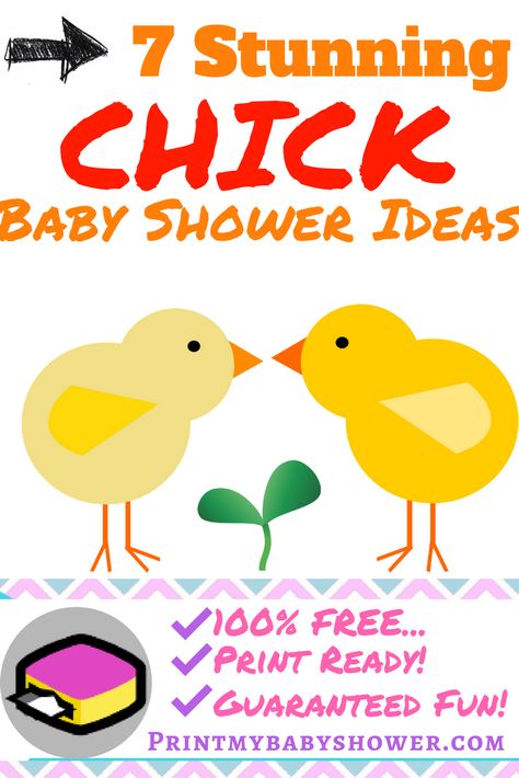 Chick Baby Shower | Baby Shower Ideas  If you're throwing a chick baby shower then you need these baby shower ideas that your guests will absolutely love! Chick Themed Baby Shower Ideas, Chick Baby Shower Theme, Chicken Themed Baby Shower Ideas, Chicken Baby Shower Theme, Baby Chicken, Chicken Ideas, Shower Stuff, Baby Chickens