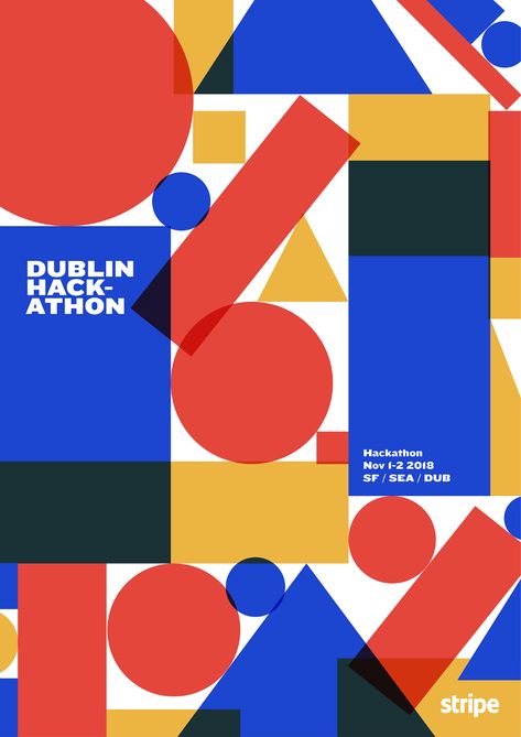 Mercedes Bazan on Behance Hackathon Poster, Christmas Advertising, Minimalist Graphic Design, Forums Design, Bauhaus Poster, Typography Layout, Simple Graphic, Party Poster, Marketing Design