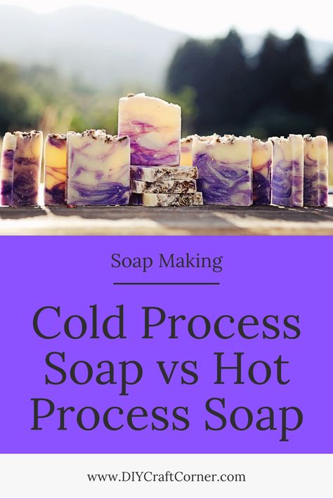 Discover the art of soap making! Compare cold process vs. hot process soap making methods in our comprehensive guide. Learn about the differences, pros, and cons of each method and find the perfect fit for your creative soap-making journey. #SoapMaking #DIYCrafts #ColdProcess #HotProcess Hot Soap Process Recipes, Cold Press Soap Recipes, Natural Soap Colorants, Cold Process Soapmaking, Hot Process Soap, Soap Making Tutorials, Cold Pressed Soap, Lye Soap, Cold Process Soap Recipes