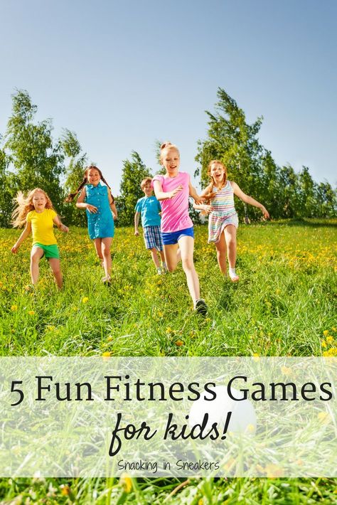 These 5 fun exercises for kids are great for encouraging kids to be active in a creative way!  These physical activities and fitness games are perfect for gym teachers, elementary school teachers, or parents to use with children. | Kids Fitness Activities | Kids Fitness Games | Child Exercise Ideas Kids Fitness Activities, Kids Fitness Games, Fun Exercises For Kids, Fun Fitness Games, Fitness Games For Kids, Kids Exercise Activities, Fitness Games, Gym Games For Kids, Exercises For Kids