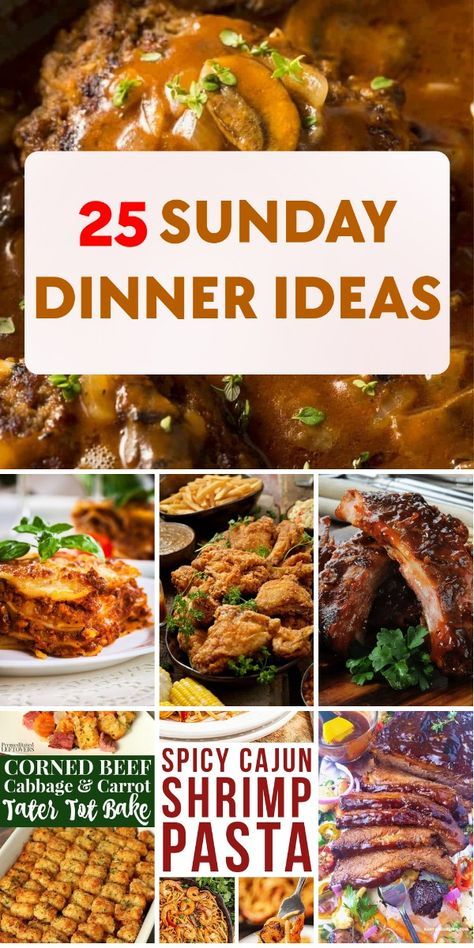 Extended Family Dinner Ideas, Amazing Supper Ideas, Alternative Sunday Dinner, Easy Family Gathering Meals, Meals For 25 People, Sunday Family Meals, Dinner Ideas For Company Entertaining, Sunday Dinner Family, Sunday Night Supper Ideas