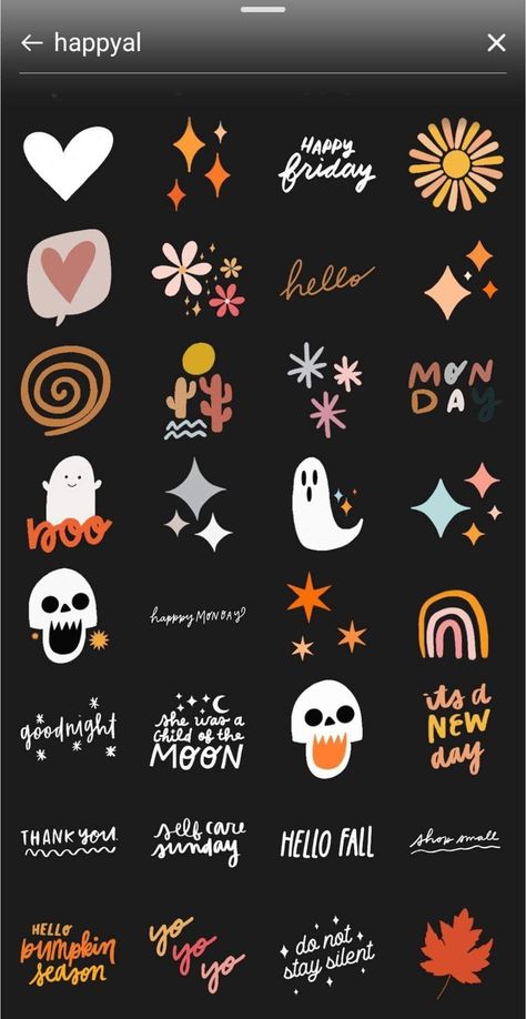 Fall Snapchat Stickers, Snapchat Gifs Cute, Insta Gifs, Fall Fonts, Insta Stickers, Instagram Story App, Story Sticker, Story Stickers, Instagram Animation