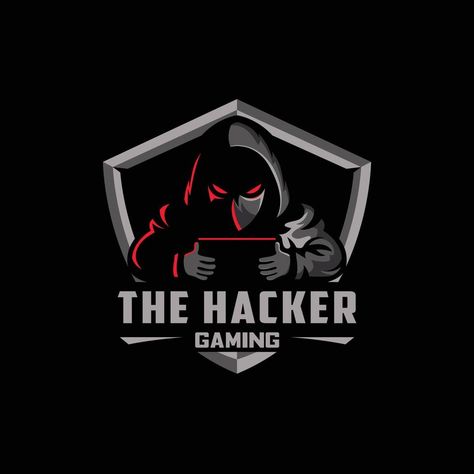 THE HACKER ESPORT LOGO Hacker Logo, Logo Technology, The Hacker, Computer Virus, Illustration Story, Man Illustration, Photos For Profile Picture, Youtube Logo, Technology Icon