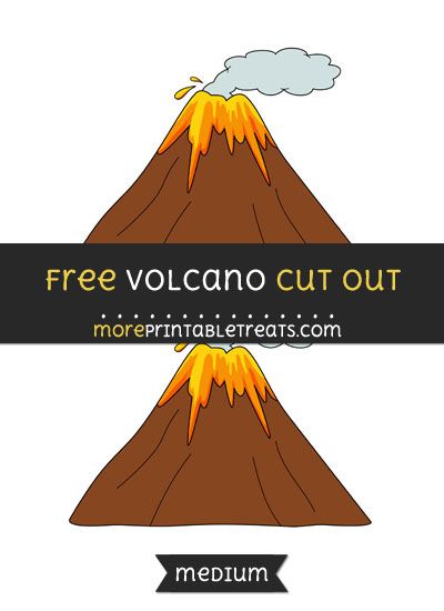 Free Volcano Cut Out - Medium Size Printable Volcano Printable Free, Volcano Printable, Volcano Clipart, Group Ideas, Painting Templates, Free Preschool, Preschool At Home, Program Design, Printable Paper