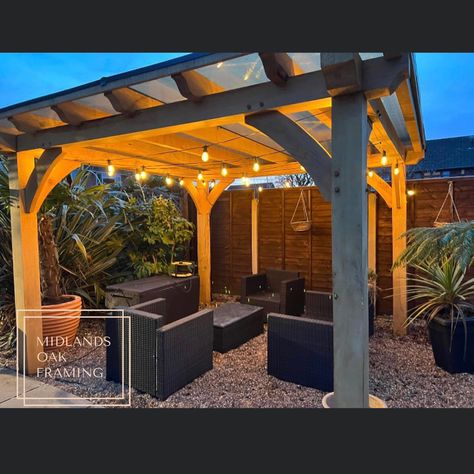 Pergola With Polycarbonate Roof, Oak Pergola, Polycarbonate Roof, Carpentry And Joinery, Outdoor Pergola, Flat Roof, Carpentry, Joinery, Garden Furniture