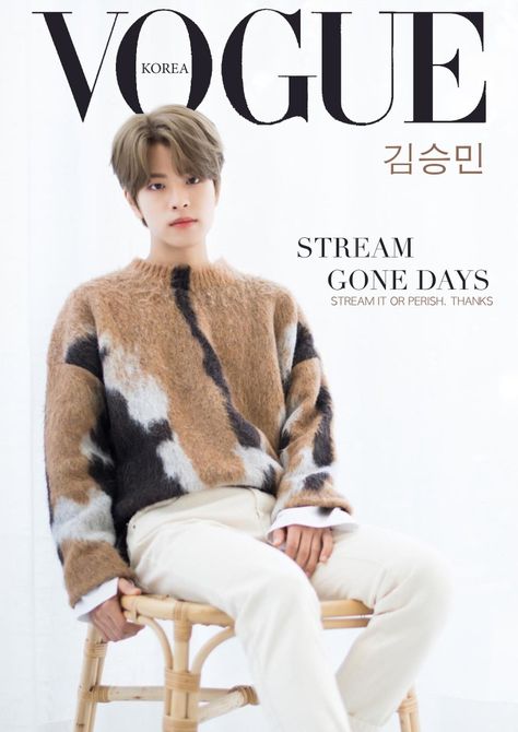 #STRAYKIDS #SEUNGMIN Straykids Vogue, Vogue Photoshoot, Got7 Mark Tuan, Mario Sorrenti, Pop Albums, Kids Fans, Vogue Spain, V Magazine, Vogue Covers