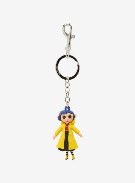 Loungefly Coraline Doll Figural Keychain - BoxLunch Exclusive, Coraline Items, Eri Christmas, Vinyl Figures Toys, Coraline Doll, Cool Keychains, I Have Money, Unique Keychains, Random Cool Stuff, Disney Plush