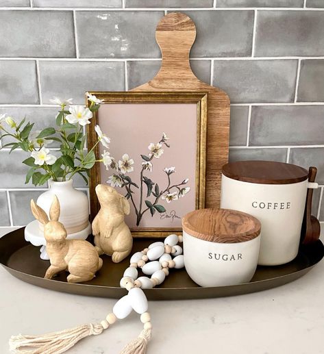 #TargetStyle : @justrenoproject : Target Finds Neutral Spring Decor, Modern Easter Decor, Easter Kitchen Decor, Table Trays, Bathroom Decor Pictures, Beach Farmhouse, Vintage Easter Decorations, Target Decor, Modern Easter