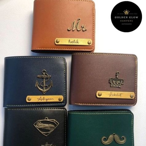 Personalized Elegance Wallet for Him ✨ Upgrade his style with our custom-designed gents wallets, crafted to reflect his personality. Choose between two stunning designs : - With a sleek steel name tag and charming gold accents - With a gold strap name tag and one unique charm Available in rich colors like Dark Brown, Dark Blue, Black, and Green, these wallets make the perfect gift for any occasion. Add his name and a charm to create a timeless piece he’ll love to carry. 🖤 **Limited St... Gents Wallet, Islamic Fashion Dresses, Hijabi Aesthetic, His Style, Photo Heart, Islamic Fashion, Name Tag, Unique Charms, Passport Holder