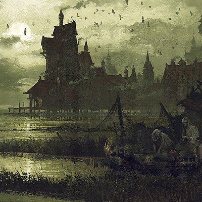 Plague Aesthetic Dark, Plague Aethstetic, The Black Plague, Dark Era, Black Plague, Fantasy Architecture, Tech Art, Historical Painting, Bloodborne