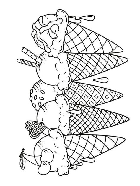 Prek Coloring Pages, Boy Coloring Sheets, Coloring Pages Ice Cream, Ice Cream Coloring, Spongebob Coloring, Ice Cream Coloring Pages, Fun Coloring Pages, Summer Coloring Pages, Coloring Pages For Boys