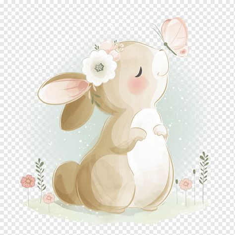 Baby Rabbits Cute, Rabbit Baby Shower Ideas, Rabbit Cartoon Drawing, Rabbit Icon, Rabbit Png, Rabbit Silhouette, Bunny Watercolor, Bunny Images, Rabbit Drawing