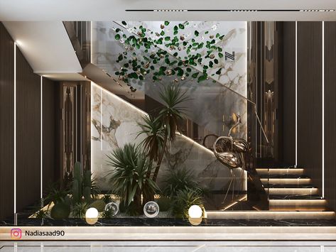 Luxury stairs Design in ksa :: Behance Stairs Wall Design, Girls Bathroom Design, درابزين السلم, Luxury Stairs, Stair Walls, Minecraft Decoration, Staircase Interior Design, Luxury Staircase, Staircase Design Modern