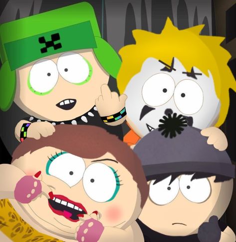 South Park 4 Main, South Park Bus Stop Background, South Park Friend Group, South Park Matching Pfps 4 People, South Park Main 4 Fanart, South Park Keyboard, Main Four South Park, South Park Rare Pairs, Scene South Park