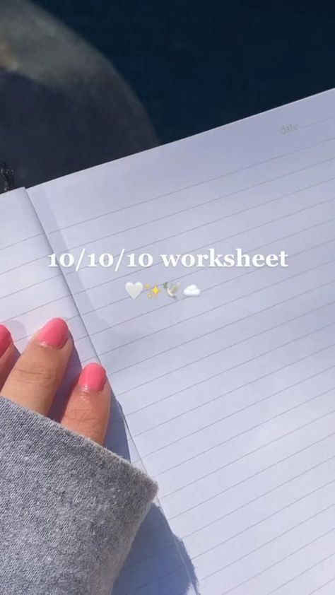 10/10/10 manifestation method✨ in 2022 | Journal writing prompts, Bullet journal ideas pages, Bullet journal diy Journal Ideas Pages, Freetime Activities, Posca Marker, Bullet Journal Mood Tracker Ideas, Bulletin Journal Ideas, Student Life Hacks, Bullet Journal Ideas, Self Care Bullet Journal, Bullet Journal Mood