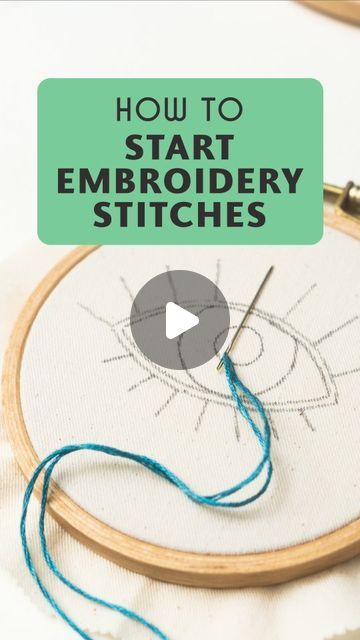 Embroidery 101 Tutorials, Hand Embroidery Tips And Tricks, Embroidery Learning Video Tutorials, Hand Embroidery Techniques, How To Thread Embroidery Needle, How To Start Embroidery Thread, How To Embroidery, Embroidery Patterns Tutorials, Embroidery Tricks