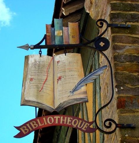 Bookish Signs, Storefront Signs, Brittany France, Pub Signs, Old Signs, World Of Books, Store Signs, Open Book, Book Nooks