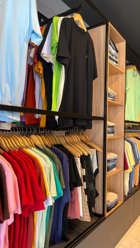 Clothing Store Displays, Store Design Boutique, Storing Clothes, Cloth Store, Sports Store, Clothes Boutique, Backyard Lighting, October 7, Store Displays