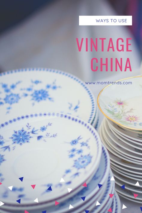 Uses For Old China Dishes, Ideas For Old China Dishes, China Plate Crafts, Repurpose Old China Dishes, What To Do With Grandmas China, Repurpose Fine China, Using China Everyday, Crafts With China Dishes, What To Do With Old China Dishes Ideas