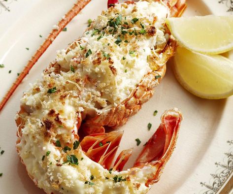 This lobster mornay recipe combines cooked lobster tails with rich mornay sauce to create one of the best, easy retro recipes in Australia. Lobster Mornay, Mornay Sauce, Lobster Dishes, Fresh Lobster, Prawn Cocktail, How To Cook Lobster, Lobster Recipes, Retro Recipes, Fish Dishes