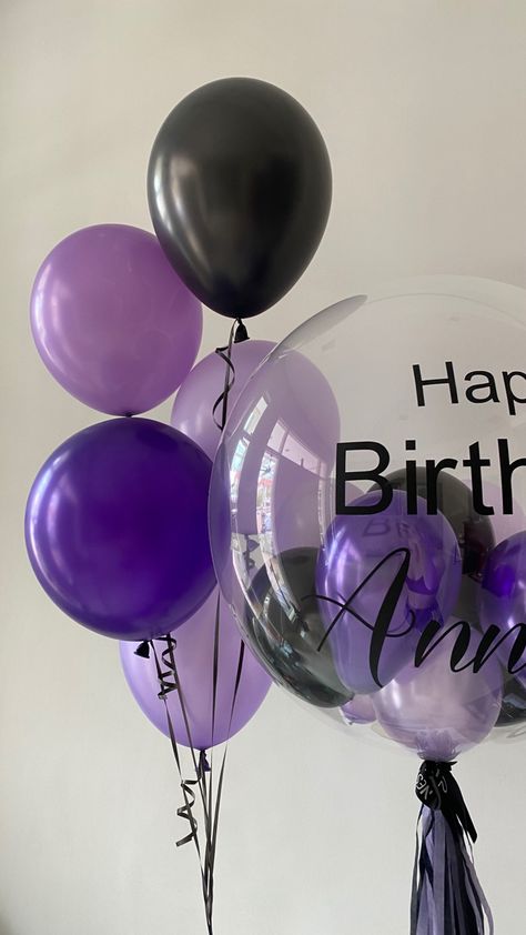 Purple Aesthetic Birthday, 18th Birthday Celebration Ideas, Dzimšanas Diena, Balloon Bouquet Diy, Happy 15th Birthday, Birthday Shots, Bday Party Theme, Happy Birthday Posters, Mini Cakes Birthday