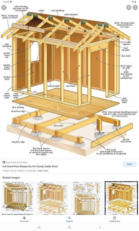 Diy Storage Shed Plans, Diy Storage Shed, Shed Construction, Free Shed Plans, Sheds For Sale, Small Sheds, Shed Building Plans, Diy Shed Plans, Storage Shed Plans