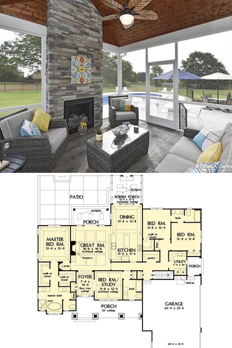 Craftsman Open Concept Floor Plan, Home Plans 2000 Sq Ft Open Floor, 4 Bedroom Bungalow House Plans Open Floor, 4 Bedroom House Plans Closed Concept, Open Concept Bungalow Floor Plans, One Level Lake House, Floor Plan Open Concept Layout, One Level Floor Plans Open Concept, One Level Open Floor Plan Homes