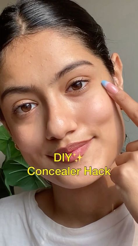 _mansi_kukreja on Instagram: DIY✨ Concealer Hack . . . . #diyhome #makeuphacks #reelindia Diy Concealer, Concealer Tricks, Drugstore Concealer, My Makeup Bag, Instagram Diy, Flawless Skin, Beauty Tips, Concealer, Makeup Tips