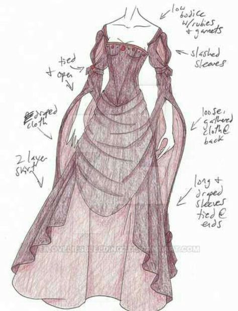 LiesBloodRose2 Victorian Bodice, Fire Elemental, Skirt Layers, Oc Dress, Layer Skirt, Fantasy Gowns, Dress Sketches, Dress Drawing, Medieval Clothing