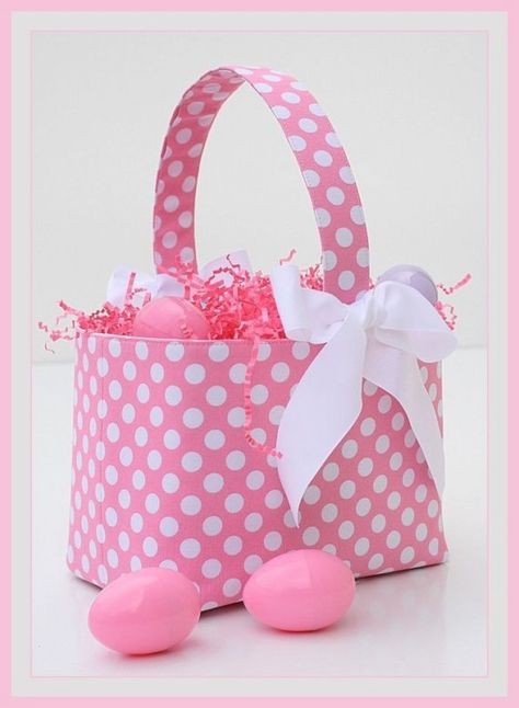 I'm thinking of making a basket for EA to use to hunt eggs....this one would be cute! Pink Cakes, Easter Parade, Easter Time, Hoppy Easter, Tickled Pink, Everything Pink, Easter Fun, Christmas Holly, Easter Party