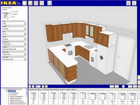 Online Kitchen Design Layout - Interior Paint Colors 2017 Check more at http://mindlessapparel.com/online-kitchen-design-layout/ Design Software Free, Online Kitchen Design, Kitchen Design Software, Diy Cabinet, Kitchen Cabinet Layout, Kitchen Tools Design, Ikea Kitchen Design, Free Kitchen Design, Ikea Kitchen Cabinets