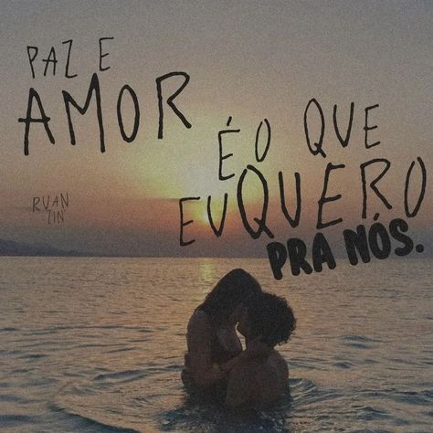 Paz e amor 🤍 Gostou do conteúdo? Já segue aqui para mais 👉🏼 @apaixonei_01 . Via: @ruanzinsongs Amor Aesthetic, Life Goals, Soulmate, Vision Board, Jesus, Feelings, Quotes, Music