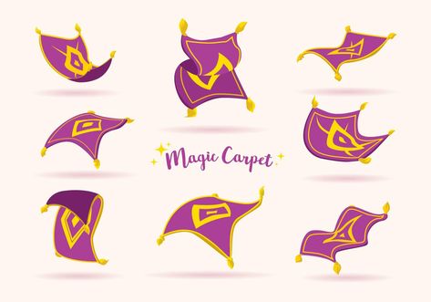 Aladdin Carpet Drawing, Magic Carpet Illustration, Magic Carpet Drawing, Magic Carpet Aladdin, Carpet Drawing, Aladdin Carpet, Aladdin Magic Carpet, Disney Fairies Pixie Hollow, Disney Minimalist