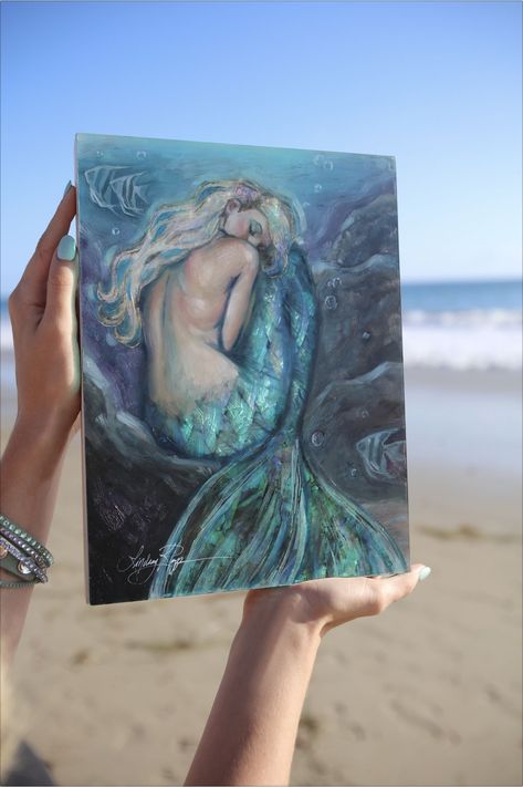 Lindsay Rapp, Photography Artistique, California Aesthetic, Mermaid Painting, Painting Creative, Mermaid Dreams, Mermaids And Mermen, Water Ocean, Sea Painting