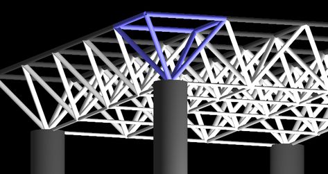 Space Truss Structure Details, Space Frame Structure Detail, Space Truss Structure, Pavillion Architecture, Space Frame Roof, Space Frame Structure, Space Truss, Sawtooth Roof, Structural System