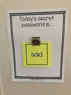 Password Template, The Sight Word, Sight Word Fun, Teaching Sight Words, Tricky Words, Sight Words Kindergarten, Sight Word Practice, Site Words, Sight Word Activities