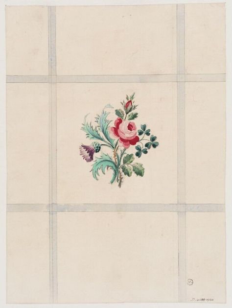 J.D. Cornuaud. Design for a silk textile, French, c.1860. Pencil and watercolour. Rococo Design, Around The World In 80 Days, Drawing Studies, National Art, Silk Ribbon Embroidery, Floral Artwork, Antique Textiles, Victoria And Albert, Victoria And Albert Museum