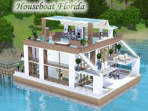 Sims House's Sims 3 Downloads Sims 3 Houses Plans, Sims 3 Island Paradise, Sims 3 Sims Download, Sims Houses, Sims Ideas, Sims House Plans, Floating House, House Architecture, Sims4 Cc