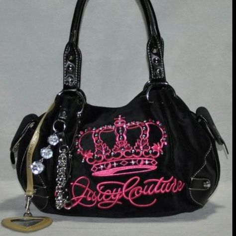 Handbags Guess, Fake Handbags, Trashy Y2k Aesthetic, Juicy Bag, Designer Inspired Handbags, Y2k Bags, Mcbling Fashion, Juicy Couture Purse, Catty Noir