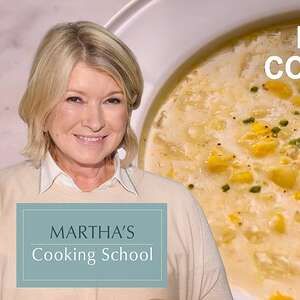 Martha Stewart Summer Corn Chowder, Barefoot Contessa Corn Chowder, Martha Stewart Potato Soup, Summer Corn Chowder Recipe, Homemade Corn Chowder, Cream Of Corn Soup, Creamy Corn Chowder, Corn Stock, Summer Corn Chowder