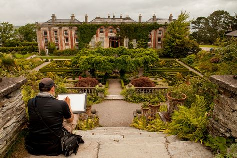 Case of the Missing Mansion : Bantry House, Ireland | Citizen Sketcher House Ireland, Favorite Paintings, Ireland Homes, Stately Home, The Missing, Family Reunion, The Studio, Mansion, A Family