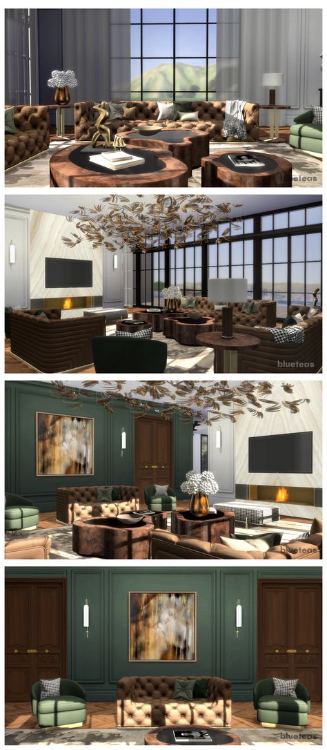 Milano Living Room | BlueTeas on Patreon Living Room Clutter Sims 4, Sims 4 Bedroom Clutter Patreon, Sims 4 Tall Windows, Sims 4 Cc Luxury Patreon, Sims 4 Rooms Patreon, Sims 4 Mods Living Room, Sims 4 Luxury Living Room, Sims 4 Cc Living Room Sets Patreon, Sims 4 Luxury Apartment Cc