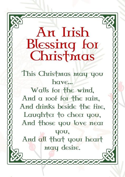 Irish Blessing for Christmas Irish Christmas Blessing, An Irish Blessing, Gaelic Blessing, May Your Troubles Be Less Irish Blessing, Irish Wedding Blessing, Irish Recipes Authentic, Christmas In Ireland, Bible Verse For Moms, Irish Sayings