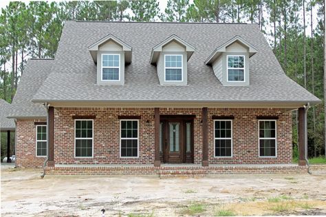 Beautiful Tile Backsplash, Acadian Style Homes, French Country Exterior, Texas Homes For Sale, New Mexico Homes, Porch Remodel, Brick Ranch, Jackson Square, Brick Colors