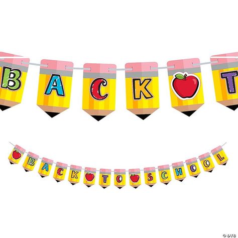 Celebrate the new school year with this adorable pencil banner. Add this pencil banner to your classroom, homeschool room or space, great for first day of school pictures or breakfast decor! #backtoschoolbreakfast #backtoschoolideas #backtoschooldecorations Breakfast Decor, Back To School Banner, First Day Of School Pictures, Classroom Homeschool, Homeschool Room, Modern Party, Pennant Banner, School Banner, Piece Sign